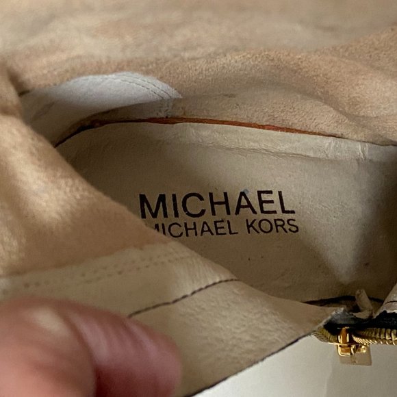 Michael Kors Black, Gold and Animal Print Bootie - Picture 12 of 15